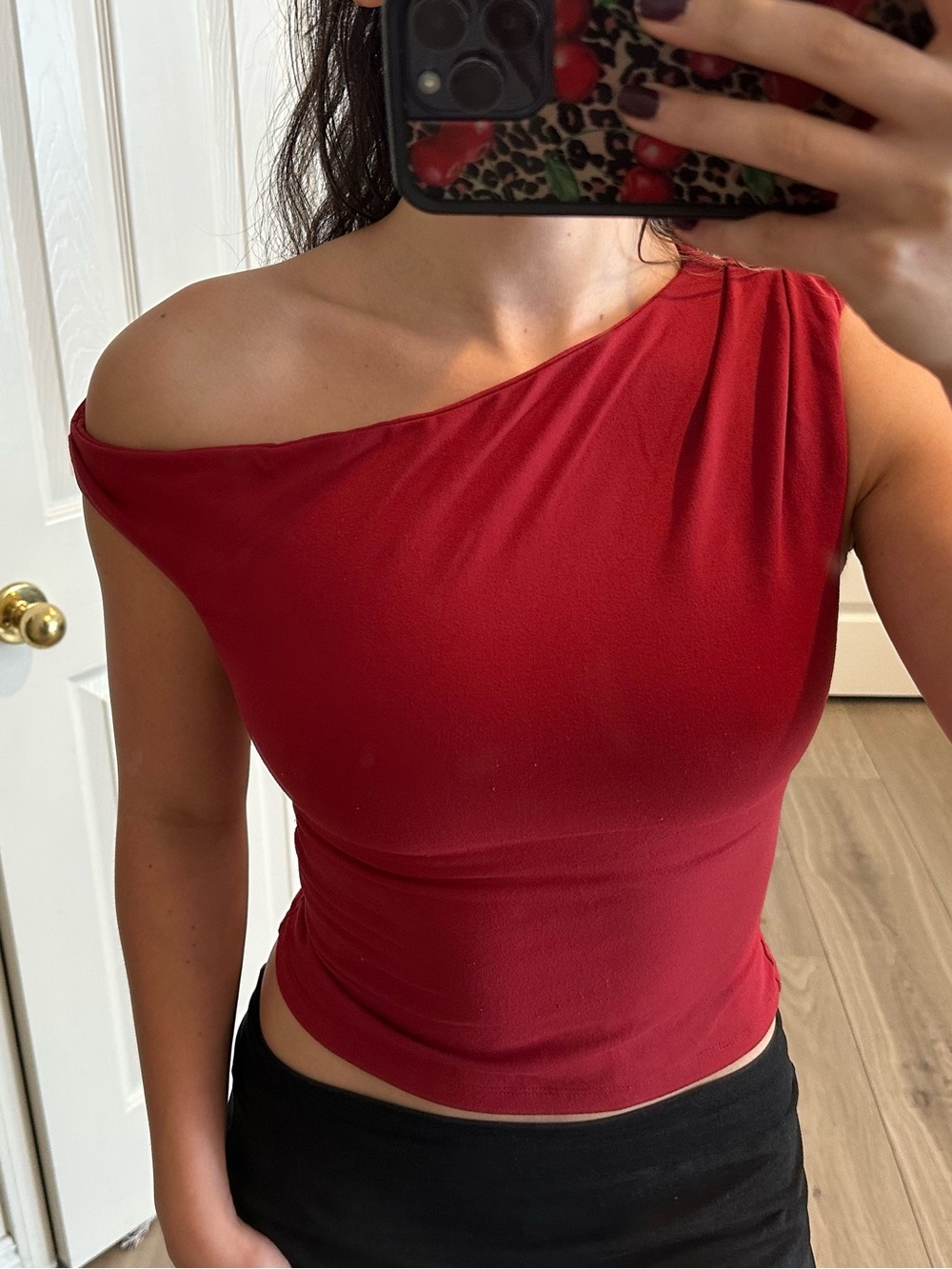 Princess Polly Scarlet Off-Shoulder Top